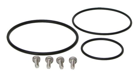 3 O-Ringe mit Edelstahlschrauben 